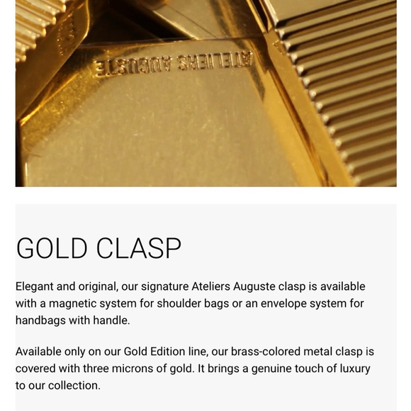 ATELIERS AUGUSTE MINI MONCEAU CROSSBODY BLACK GOLD EDITION - Picture 7 of 15